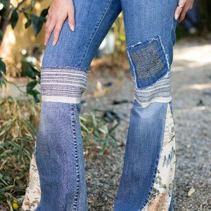The "Alaya" Jean | Loft | Upcycled Flare Bell Bottom |